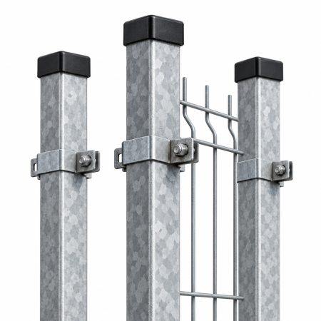 Stalp zincat de gard 60 x 40 x 1.5 mm, 1700 mm
